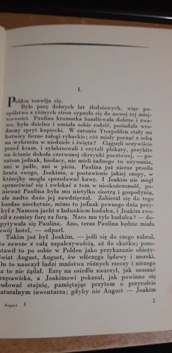 August  Powsinoga -K.  Hamsun- P-ń 1931, oryg. opr. Bibl. L. Nobla