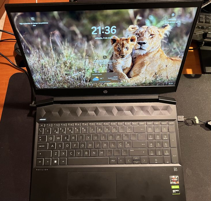 HP Pavilion Gaming Laptop 15eC2xxx - AMD Ryzen 5 5600H 4GB RAM Radeon GeForce 1650 - 512 GB SSD PCIe - 15.6''