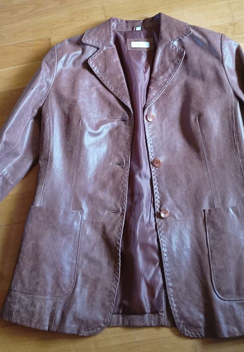 Kurtka marynarka skórzana  damska nowa  roz. L/40 roz.