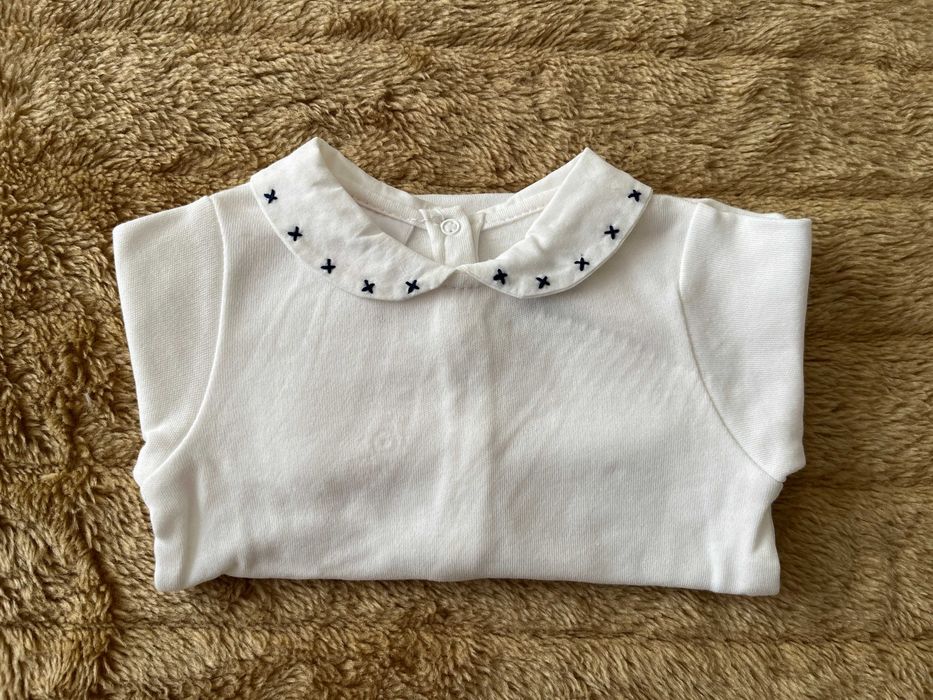 Zara Mini - Body Branco Bebé (3M-6M)