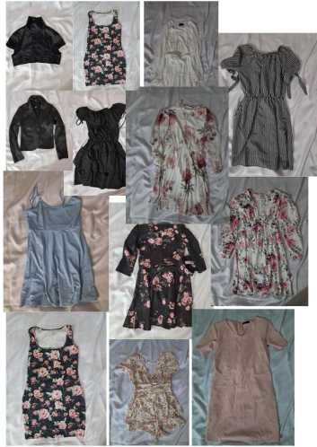 Sukienki 11szt.+ bolerko 2szt. rozmiar S