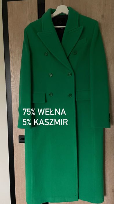 Wełniany płaszcz Mango S