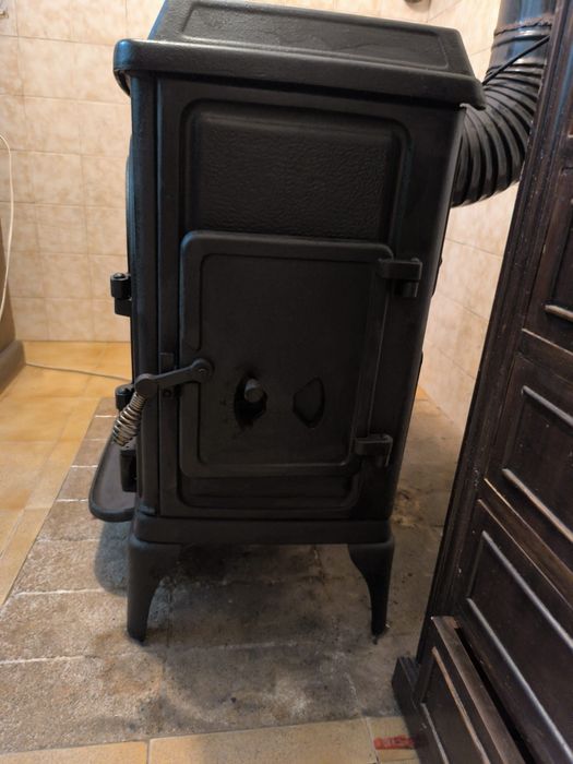 Recuperador de calor Dovre em ferro fundido, como novo!