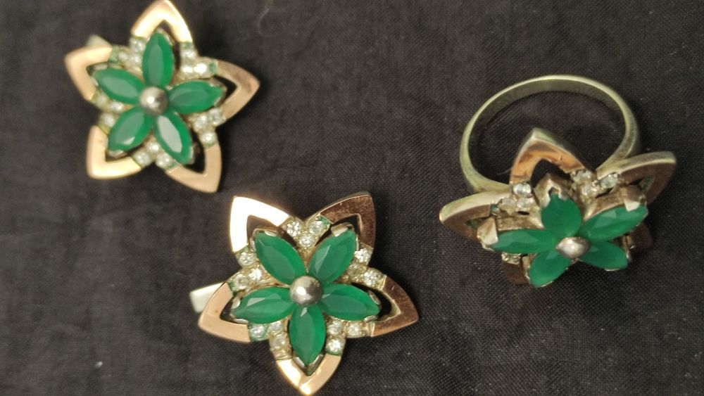 Позолоченные серебряные украшения