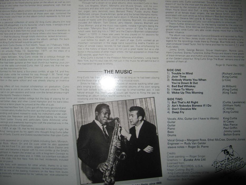 KING CURTIS -That's Alright- 1983 *ЗОЛОТИЙ БЛЮЗОВИЙ Альбом (England)