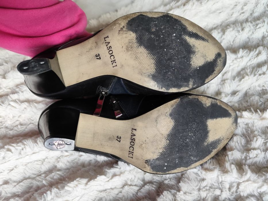 Buty skóra skórzane Lasocki botki uzywane