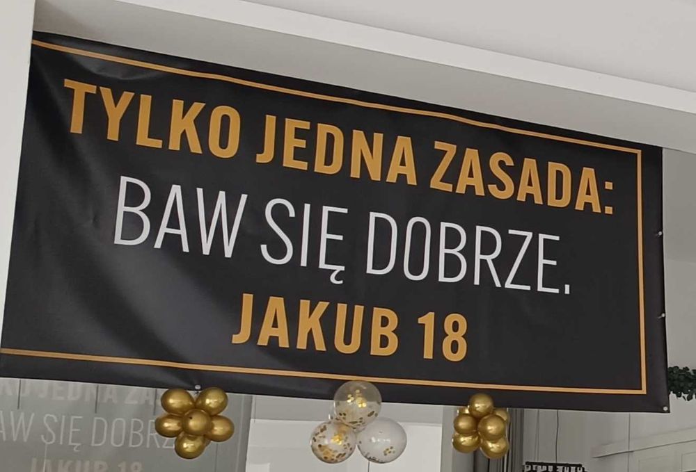 Extra Baner na 18 urodziny - Jakub