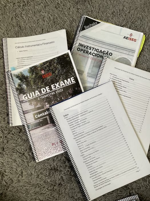 Guias/ Sebentas de exame ISEG