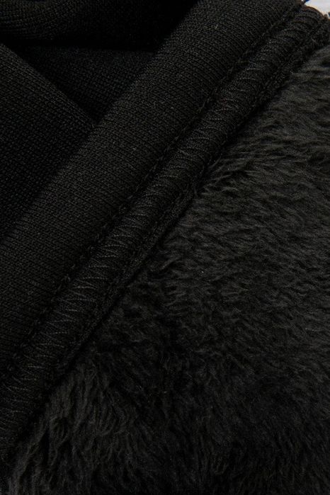 Теплі дитячі чорні лосини на хутрі, утеплені легінси на махрі термо