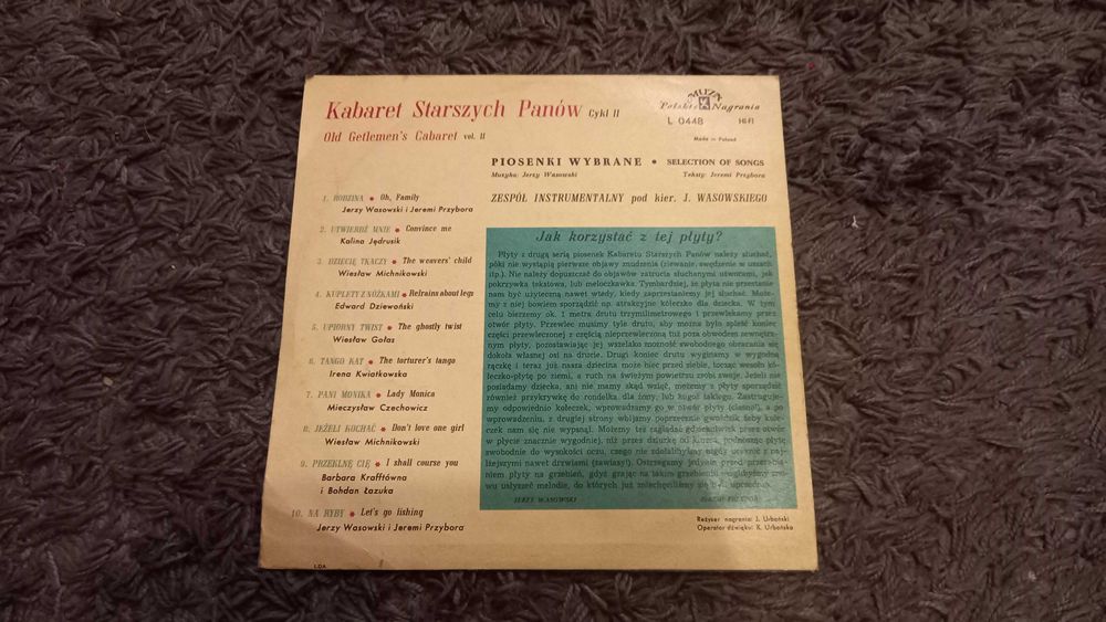 Kabaret Starszych Panów cykl II winyl
