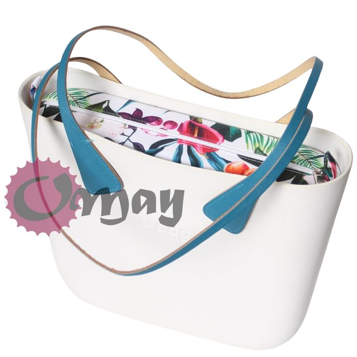 organizer do OBAG MINI kwiaty łąka kolorowa 2 kieszenie wkład OMAY