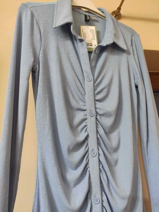 Niebieska sukienka damska H&M