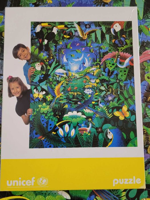 Puzzle unicef vintage carre (code 5700, jeux enfant la ronde