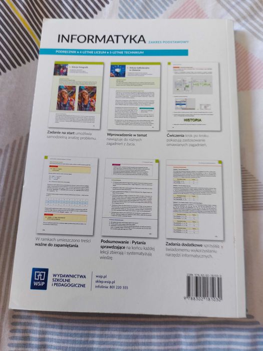 Informatyka podręcznik do liceum i technikum , zakres podstawowy, WSiP