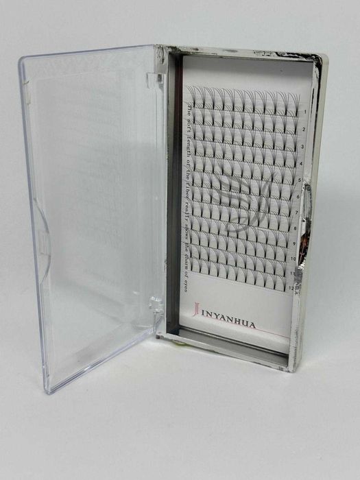 Sztuczne Rzęsy/Kępki 4D 0.10B 12MM Czarne Delikatne kod 1960