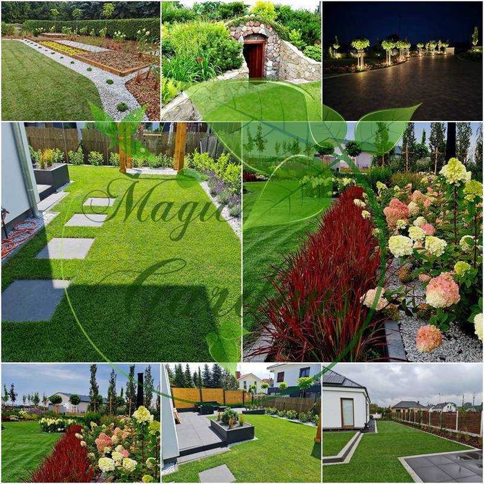 Zakładanie i pielęgnacja ogrodów Ogrodzenia Nawadnianie Brukarstwo