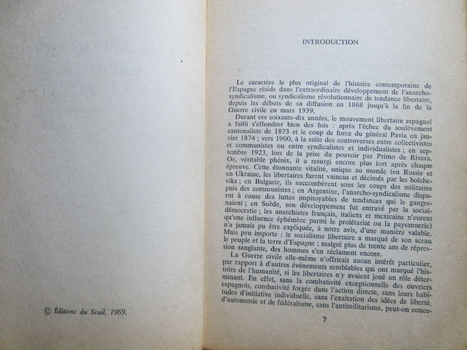 Les Anarchistes Espagnols et le Pouvoir (1868 | 1969) Cesar M. Lorenzo