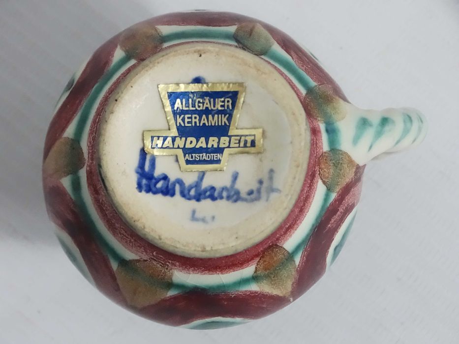 Uroczy Mini Dzbanek Allgäuer Keramik – Handarbeit, Vintage