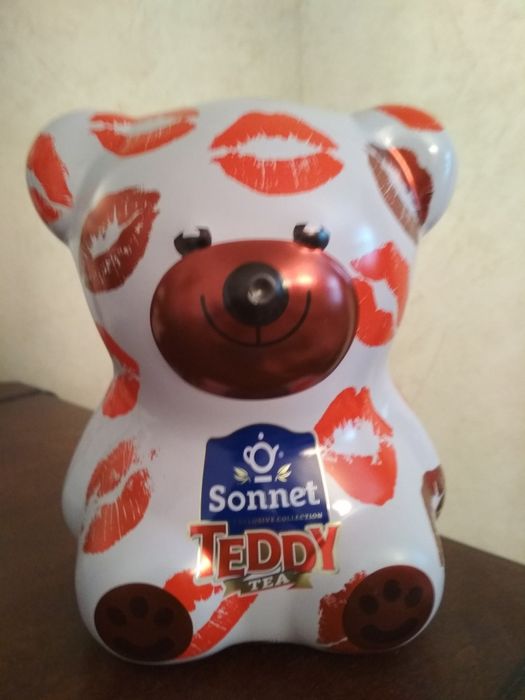 Копилка для денег, мишка металлический