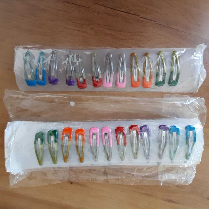Ganchos novos para cabelo multicores - pack