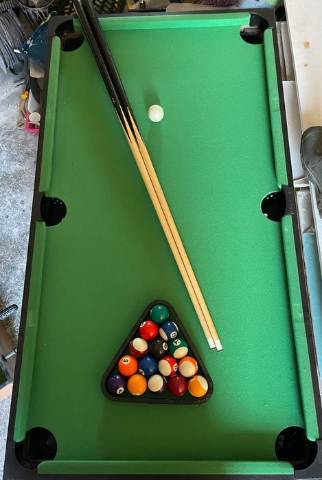 Mesa de Jogos 3 em 1 – Bilhar/Snooker, Matraquilhos e Hóquei