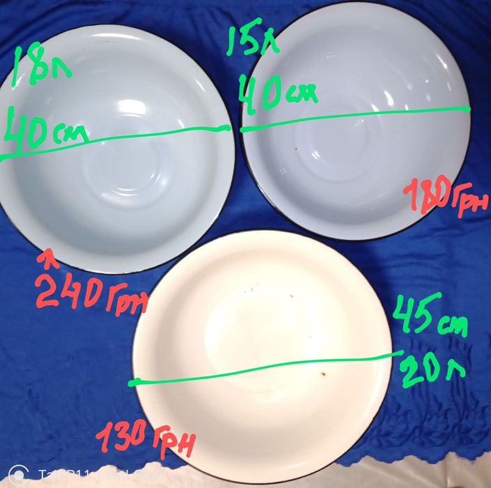 Посуд часів СРСР.Каструлі,тази,лотки,миски.