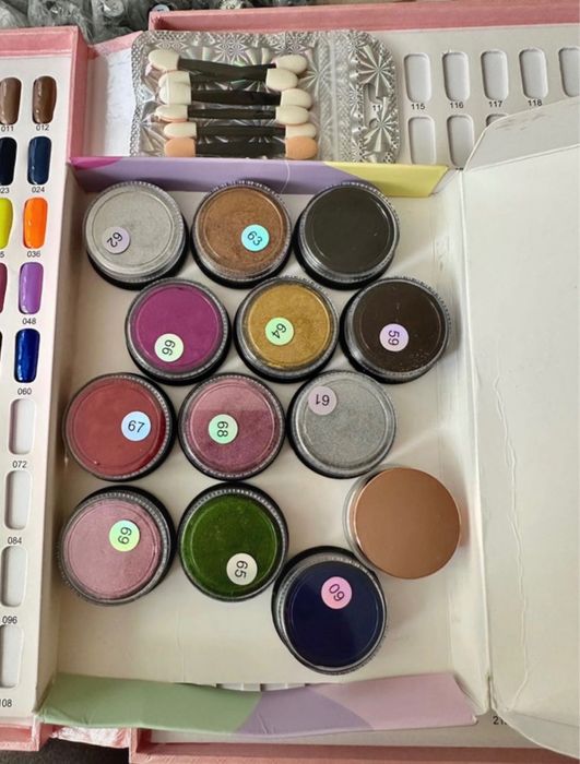 Zestaw materiałów do robienia paznokci