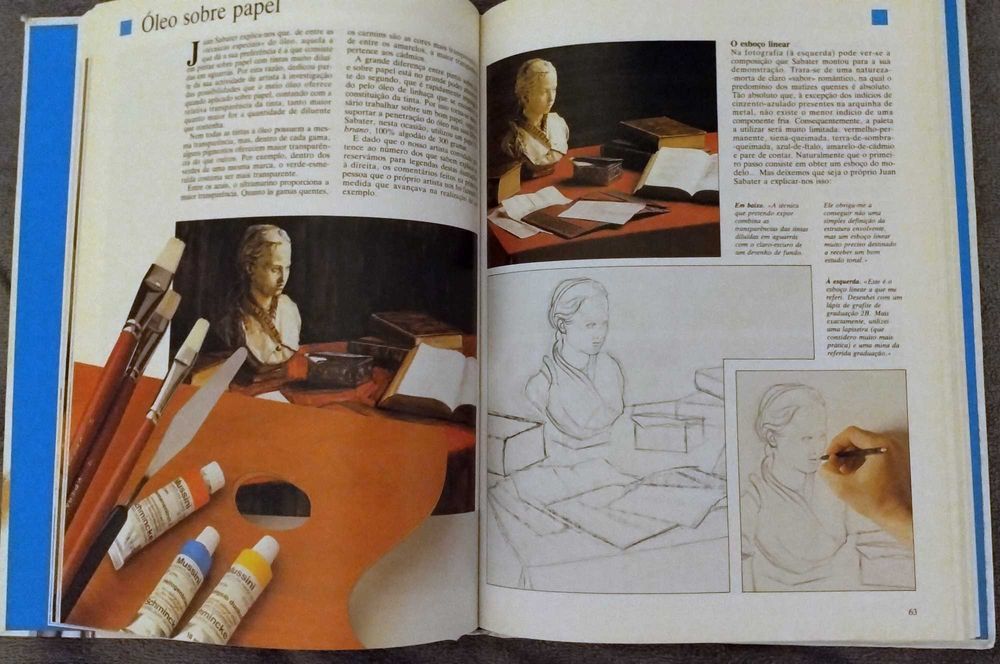 Vendo 4 livros sobre técnicas de pintura.