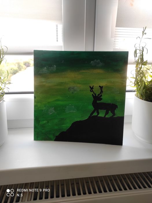 Obraz na płótnie ręcznie malowany