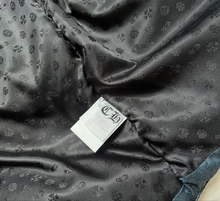 Kurtka puffer chrome hearts designer vintage jacket czarna black