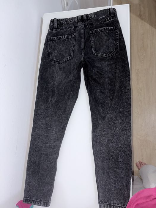 Calcas de ganga pretas da stradivarius 34
