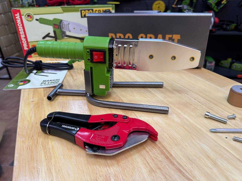 Паяльник по пластику Procraft +Ножиці для різання +Насадки НА ГАРАНТІЇ