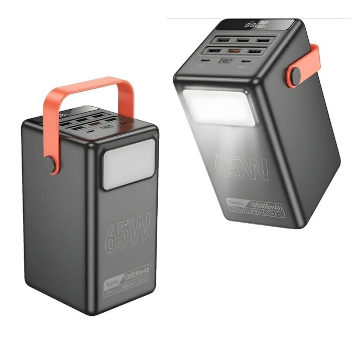 Павербанк 100000mAh(65w) Hoco.Дуже потужний.для ноутбука