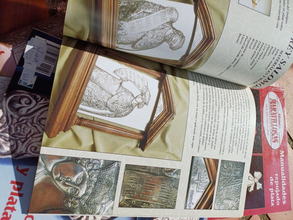 5 revistas"Manos Maravillosas" Estaño y plata Estanho e Prata