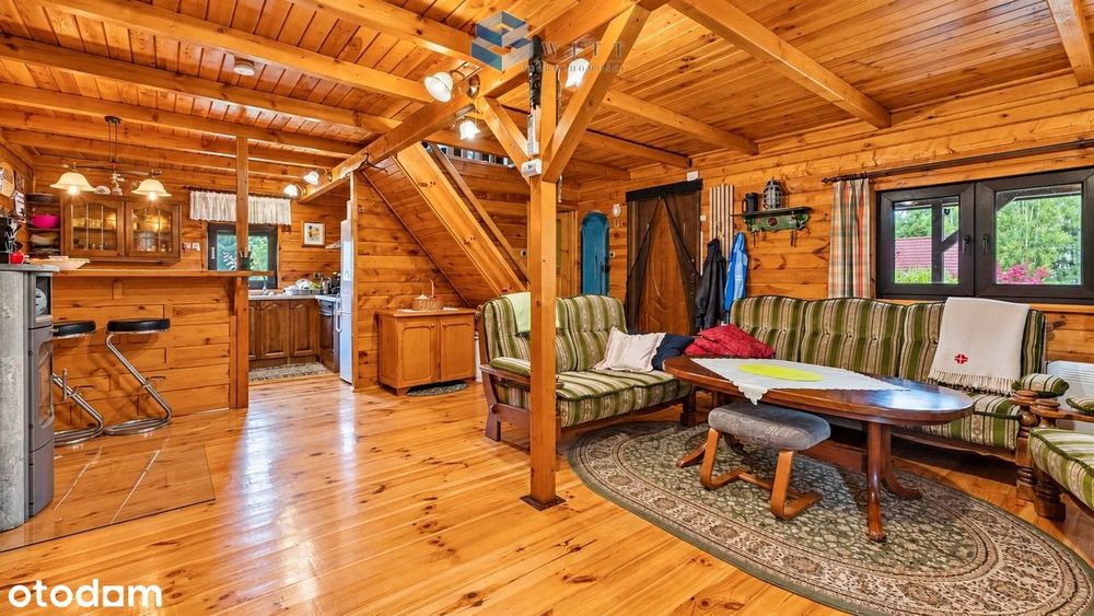 Dom całoroczny 70 m² | 100 m od jeziora