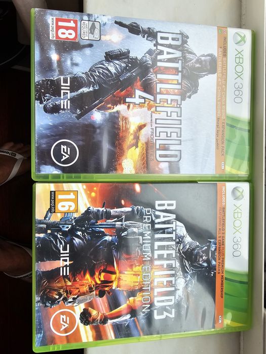 Jogos Battlefield 3 e 4 Xbox 360