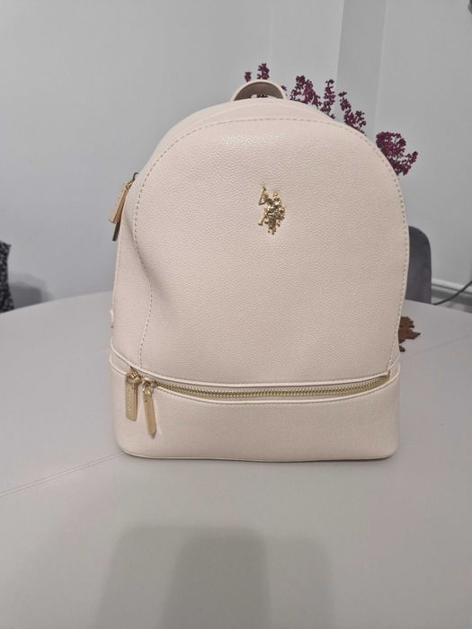 Plecaczek / plecak U.S. Polo Assn beżowy