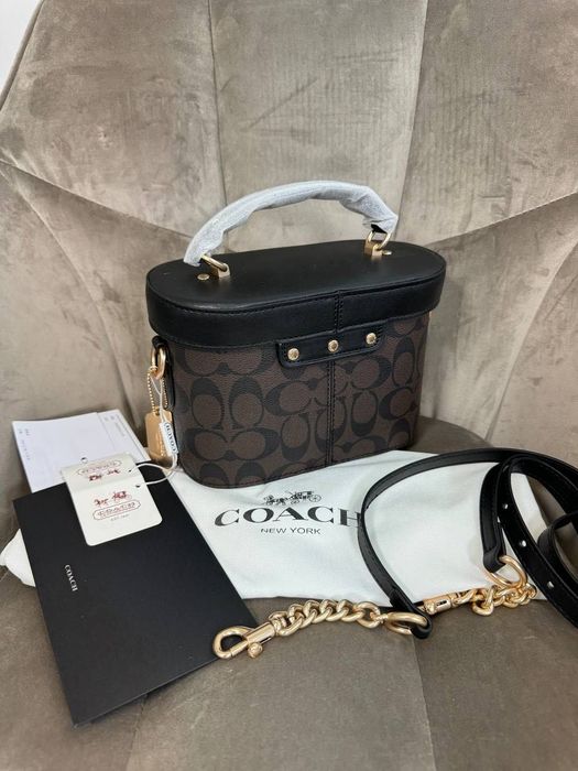 Сумка Coach Trail Bag (косметичка/box bag) / коач коуч