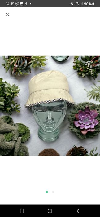 Aquascutum reversible bucket hat Club Check
