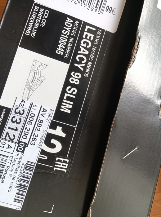 Tênis DC shoes azuis e brancos 42 legacy slim