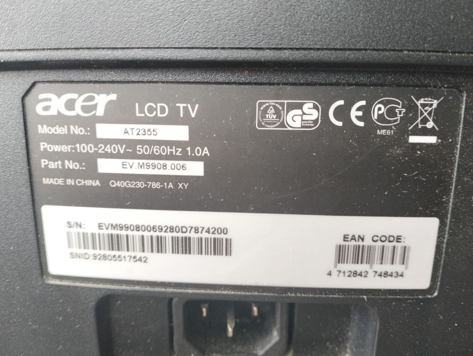 TV Acer AT2355 23" Full HD