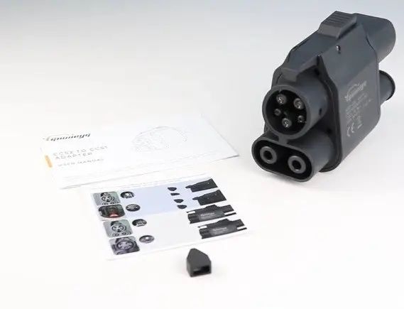 Переходник-зарядний адаптер 2 в 1 CCS1 - CCS2 + Type 2 AC