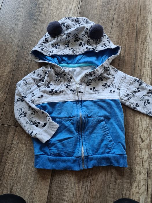 Bluza z kapturem myszka uszka disney 86 chlopieca dziecięca