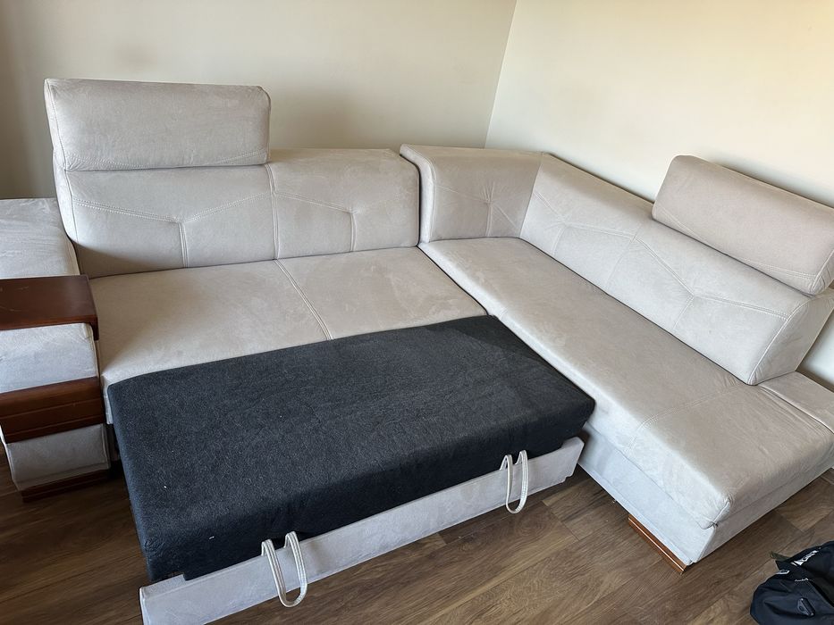 Kanapa rogówka z funkcją spania