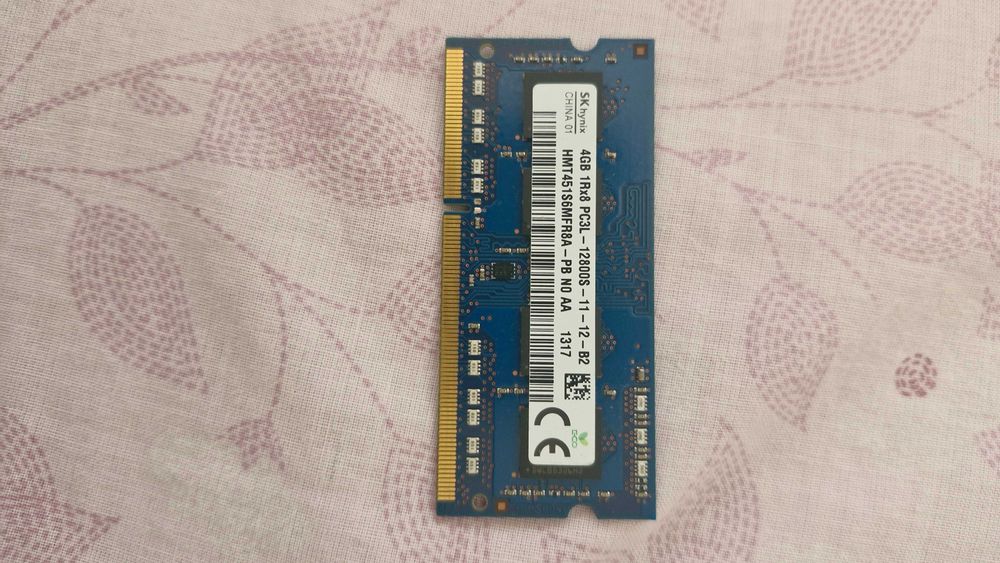 Memória RAM SK Hynix 4GB DDR3L 1600MHz Laptop (SO-DIMM) PC3L-12800S