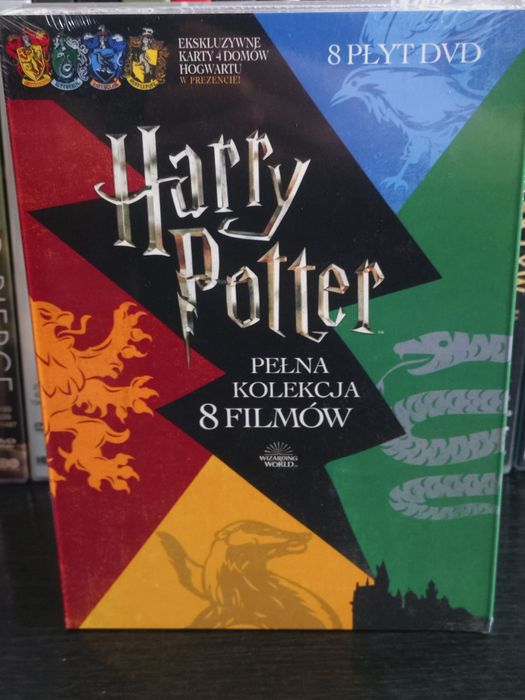 Harry Potter pełna kolekcja 8 filmów DVD nowe folia