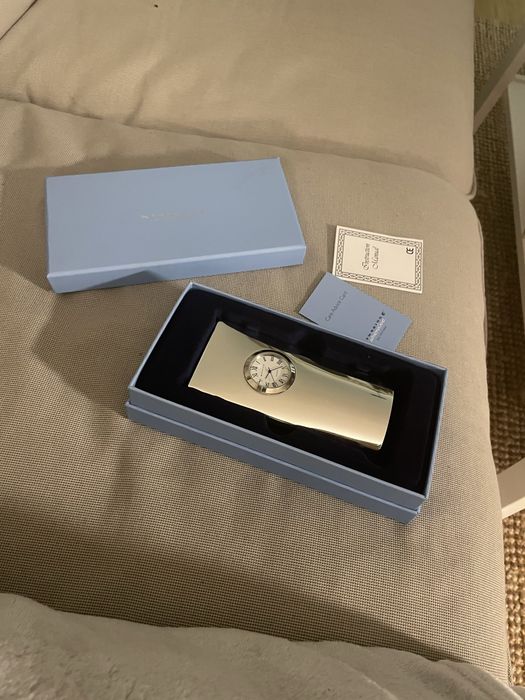 Zegarek zegar stojący biurkowy Newbridge Silverware