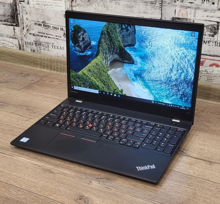 Тонкий Lenovo ThinkPad T570 i7-6600U 8/128GB дві батареї! Для роботи