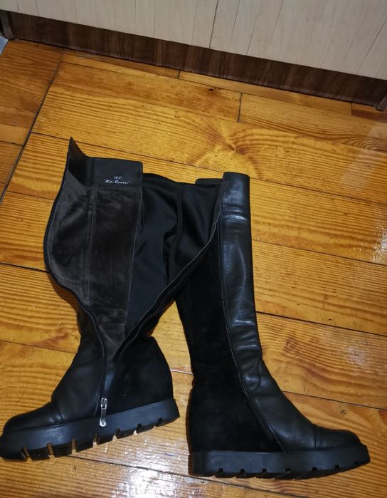 Чоботи шкіряні чорні