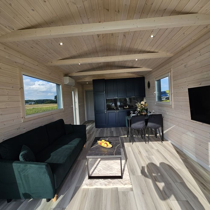 dom Stodoła Wyposażony 44m² mobilny na kołach holenderski Nowy